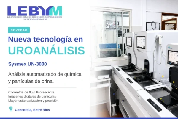 Nueva tecnología en uroanálisis en LEBYM